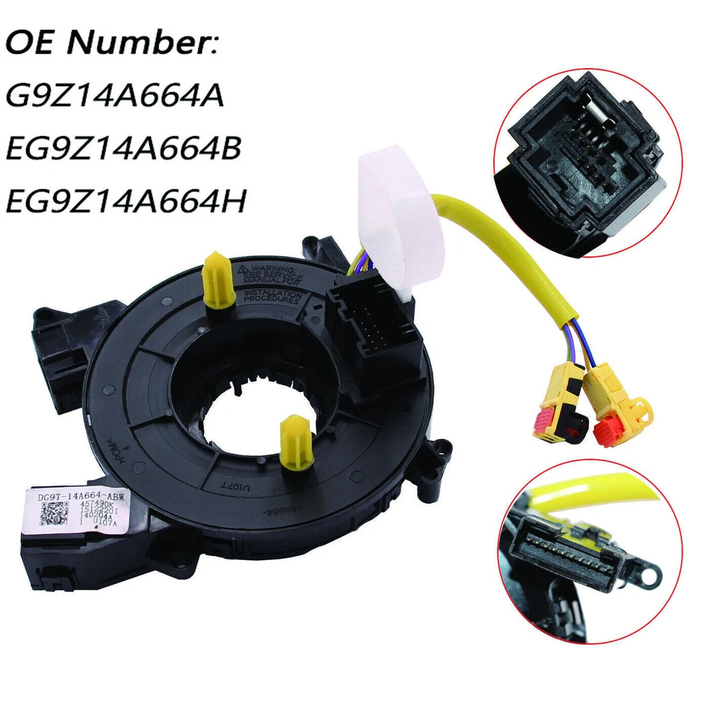 Clock Spring Steering Wheel Reel DG9Z14A664A for FORD FUSION SSV PLUG-IN HYBRID