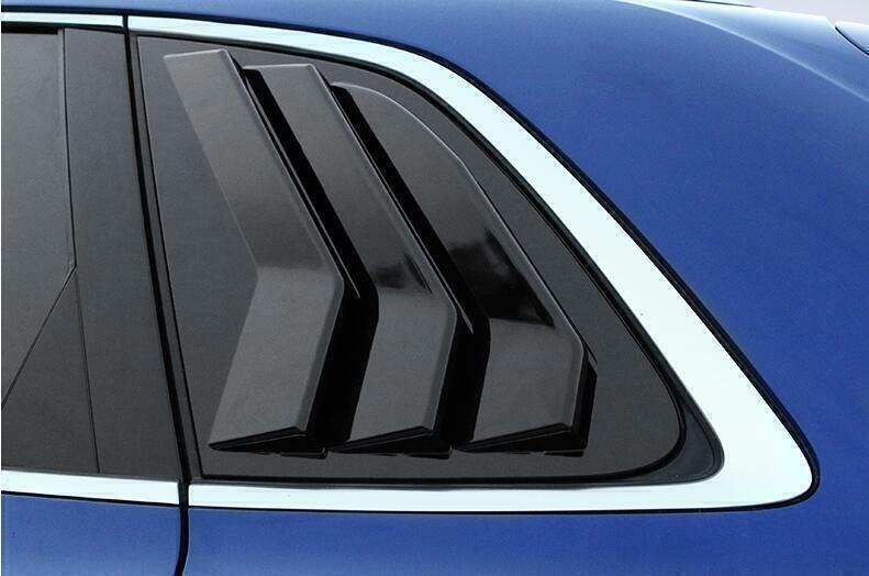 for Audi Q5 SQ5 2018-2024 Black Quarter Window Louver Shutter Side Vent Cover 2x