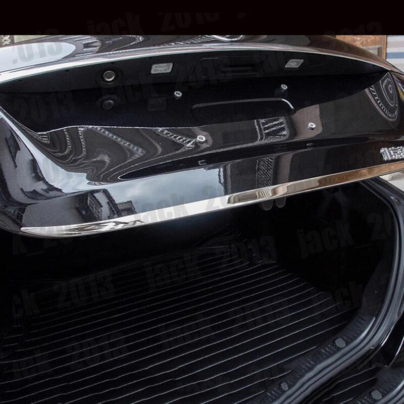for Benz E Class 2016-2023 steel Rear Trunk Tail Gate Door Lid Cover Trim 1pcs