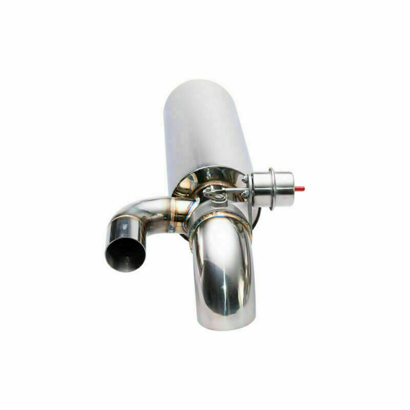 Pair Set 3 Adjust The Sound Muffler W/ Exhaust Valve Double Outlet 5.2 Body