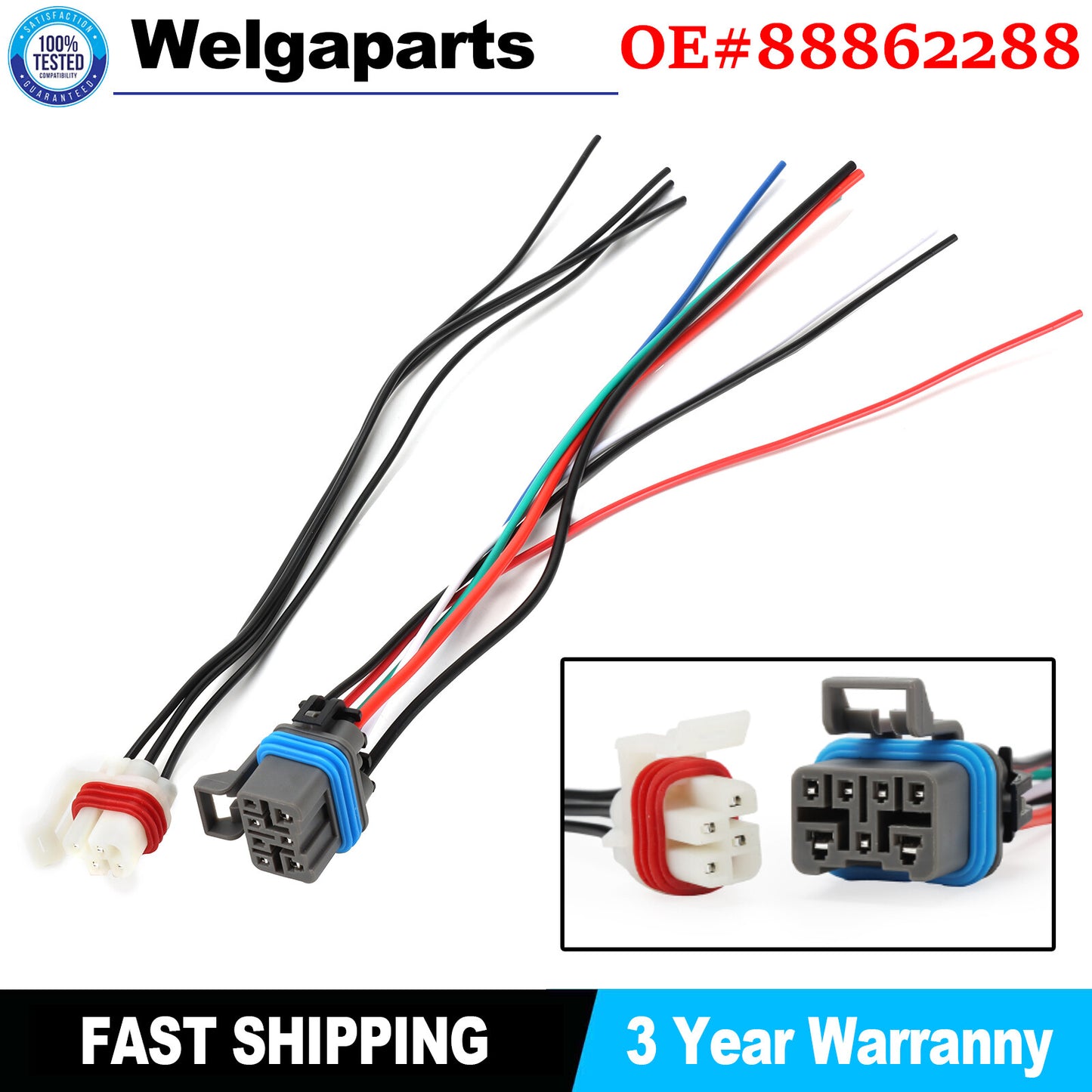 2PCS Neutral Safety Switch Connector 7PIN  4PIN for GMC for Chevy 4L60E 4L80E 4L65E
