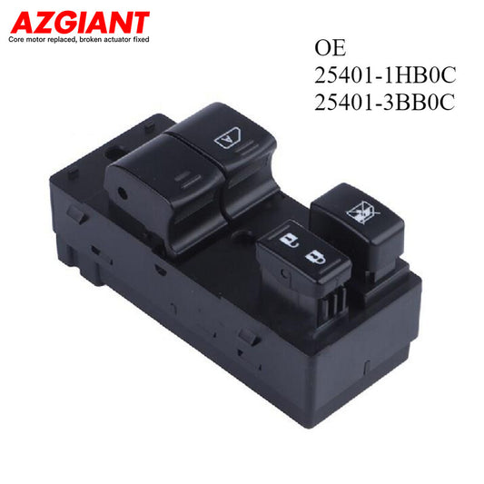 Front left drive side power window switch for 2010-2018 for Nissan Micra