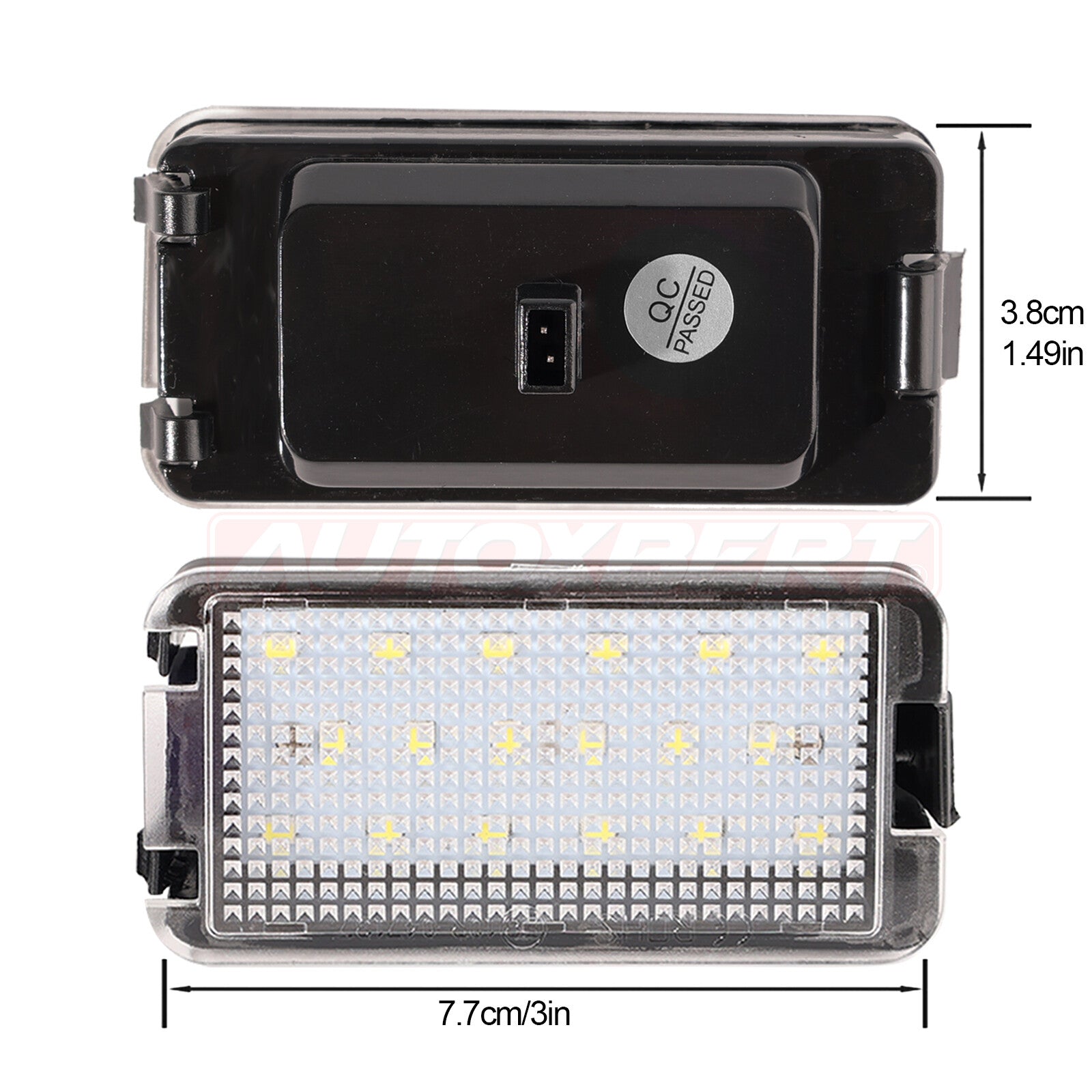 2 Canbus LED License Number Plate Light White for Seat Ibiza Toledo Leon Cordoba