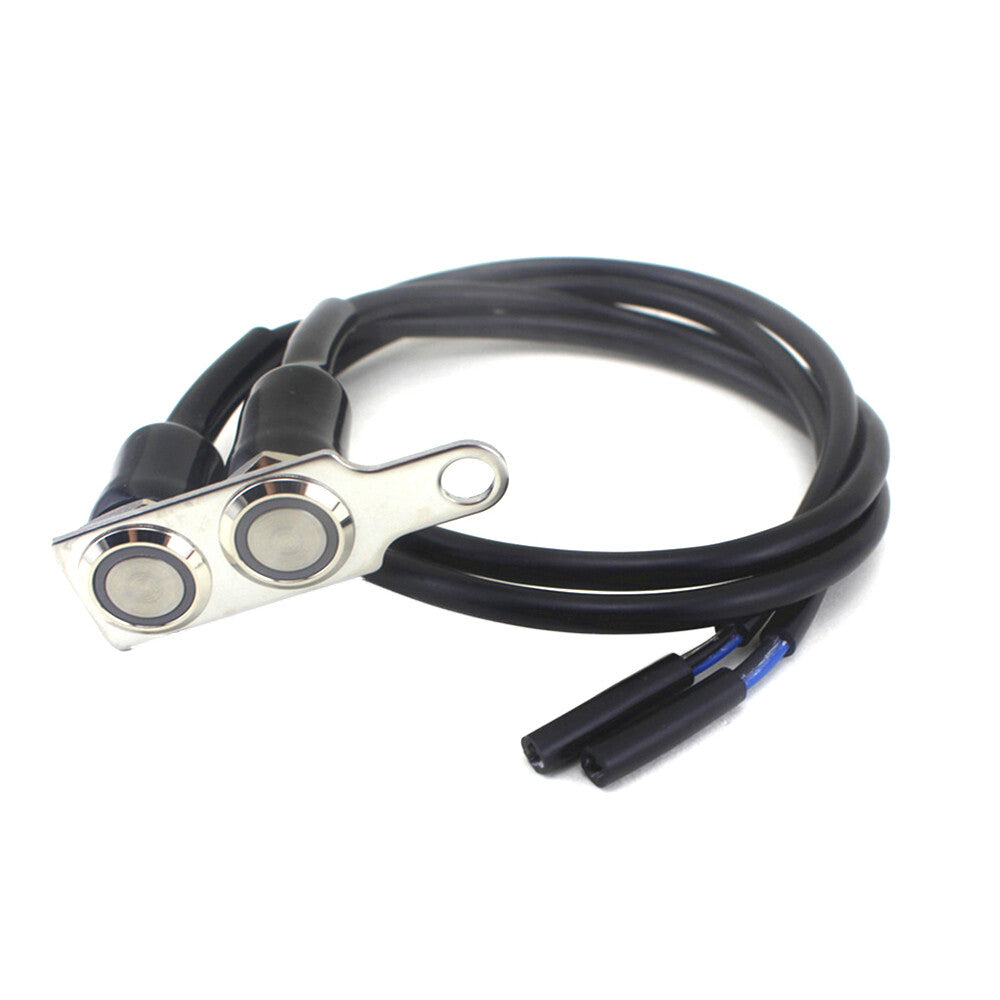 12V DC Blue LED Handlebar Adjust Mount Motorcycle ON-OFF Switch Waterproof Q