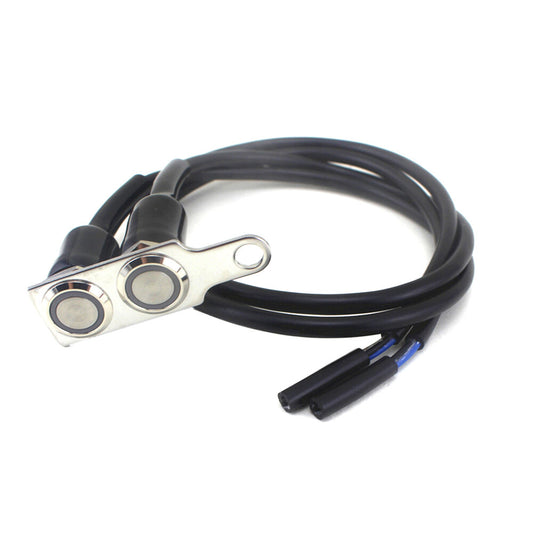 12V DC Blue LED Handlebar Adjust Mount Motorcycle ON-OFF Switch Waterproof Q