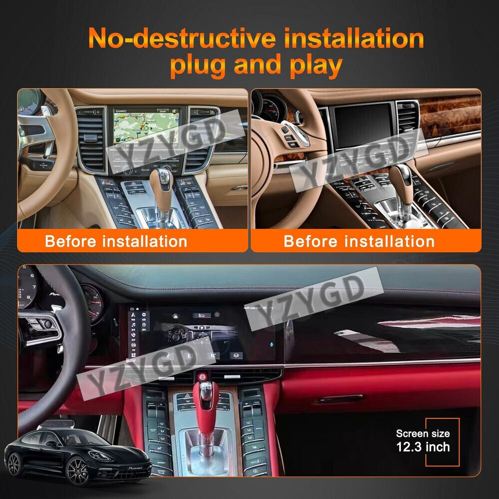 12.3 Android Car Radio for Porsche for Panamera 2010-2016 Multimedia Player Screen