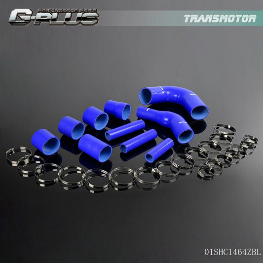 8-Piece Pack of Silicone Radiator Tubes, Blue, Suitable for LANCER EVO X 2008 - 2011 EVO X 10VERS