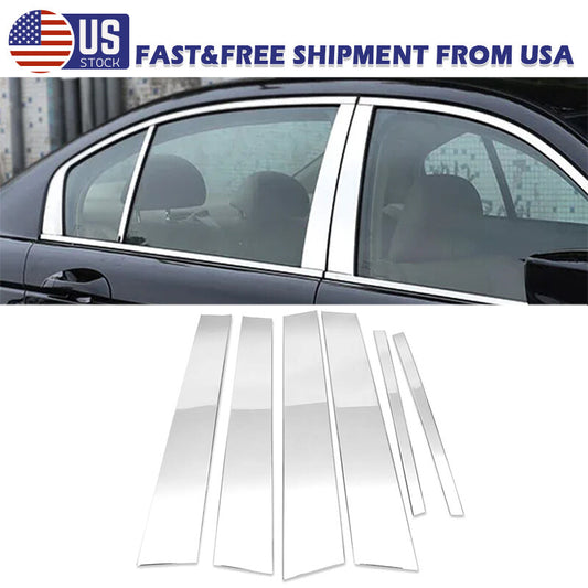 Chrome door and window trim stickers/protective covers for Honda Accord 2008-2012