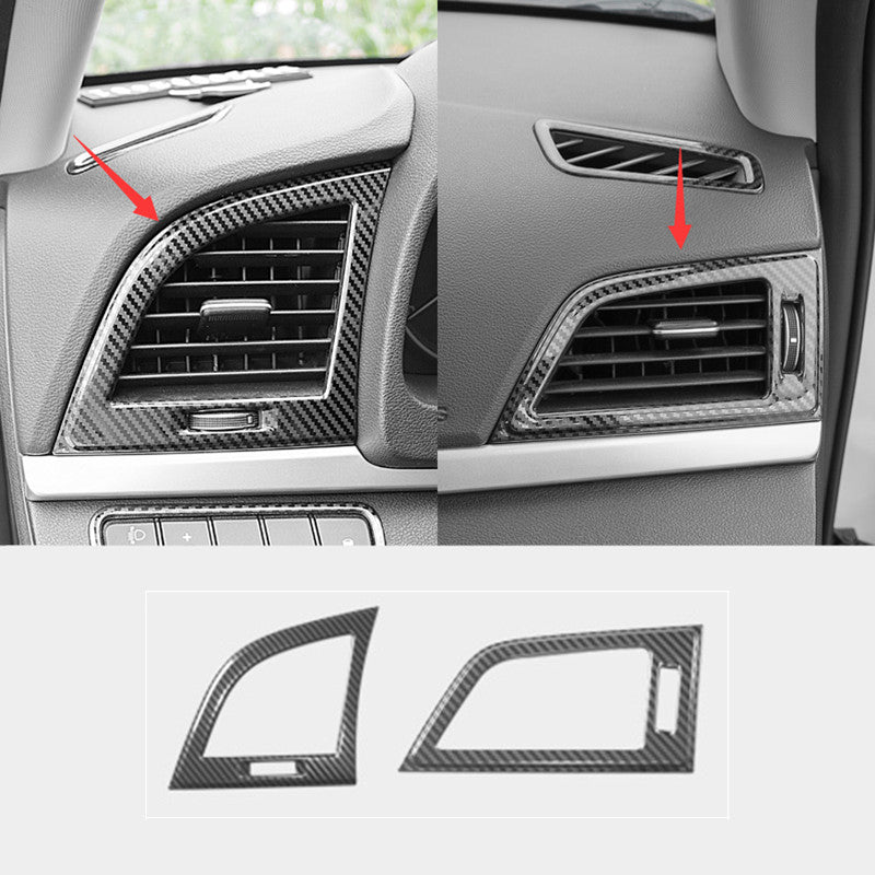 Carbon Fiber ABS Rear Trunk Tailgate Lid Cover Trim for Corolla 2014-2018 v