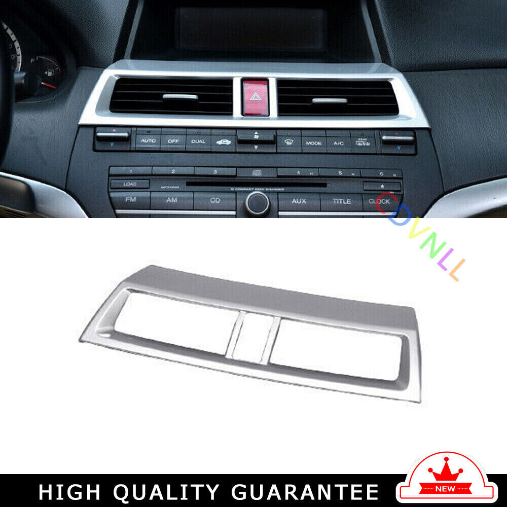Middle Air Outlet Vent Cover Trim 1 for Honda Accord Crosstour 2008-2013 Silver