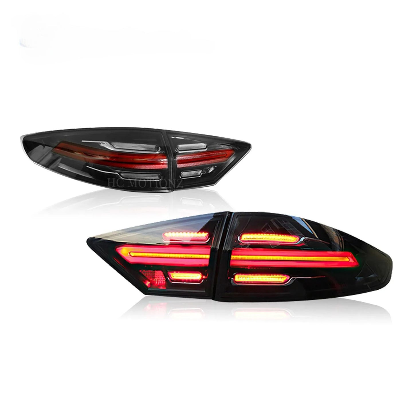 LED Smoked Tail Lights For 2013-2016 for Ford Fusion Rear Lamp Start Animation New