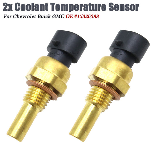 Two-pack coolant temperature sensors suitable for general-purpose for GMC TPI TBI LT1 LS1 LS2 4.8 5.3 6.0- v