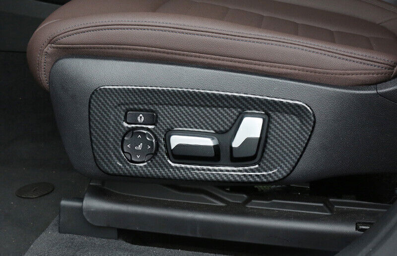 for BMW X3 G01 2018-2021 Carbon Fiber Inner for Seat Button Handle Panel Cover Trim