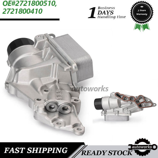 for Mercedes-Benz W463 X164 W164 W203 C230 Oil Filter Housing W/Oil Cooler 06-12