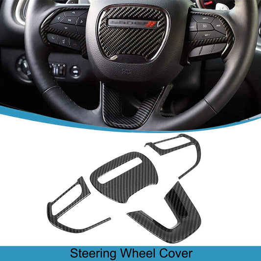 Steering Wheel Decoration Cover Trim for Dodge for Challenger Charger 2015-2024