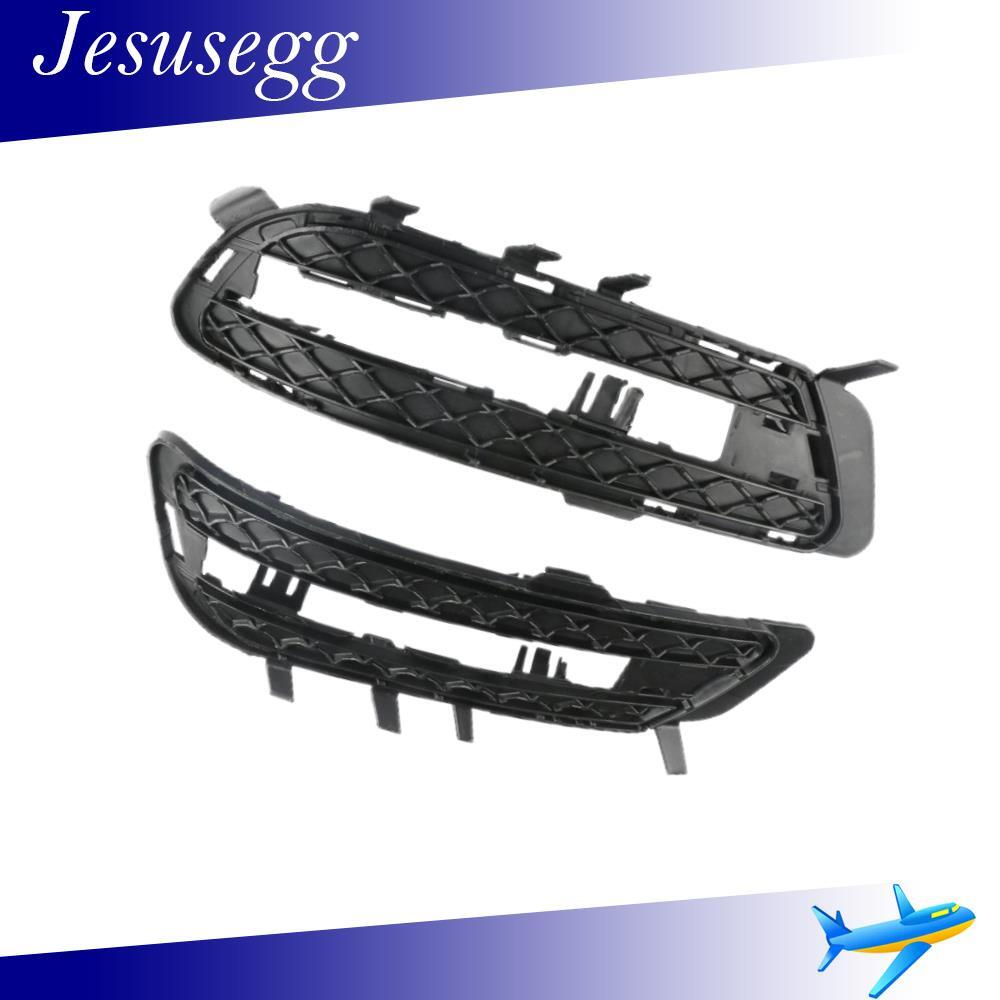 Pair Front Bumper Grille Fog Light Cover for MERCEDES E CLASS E350 E550 09-16