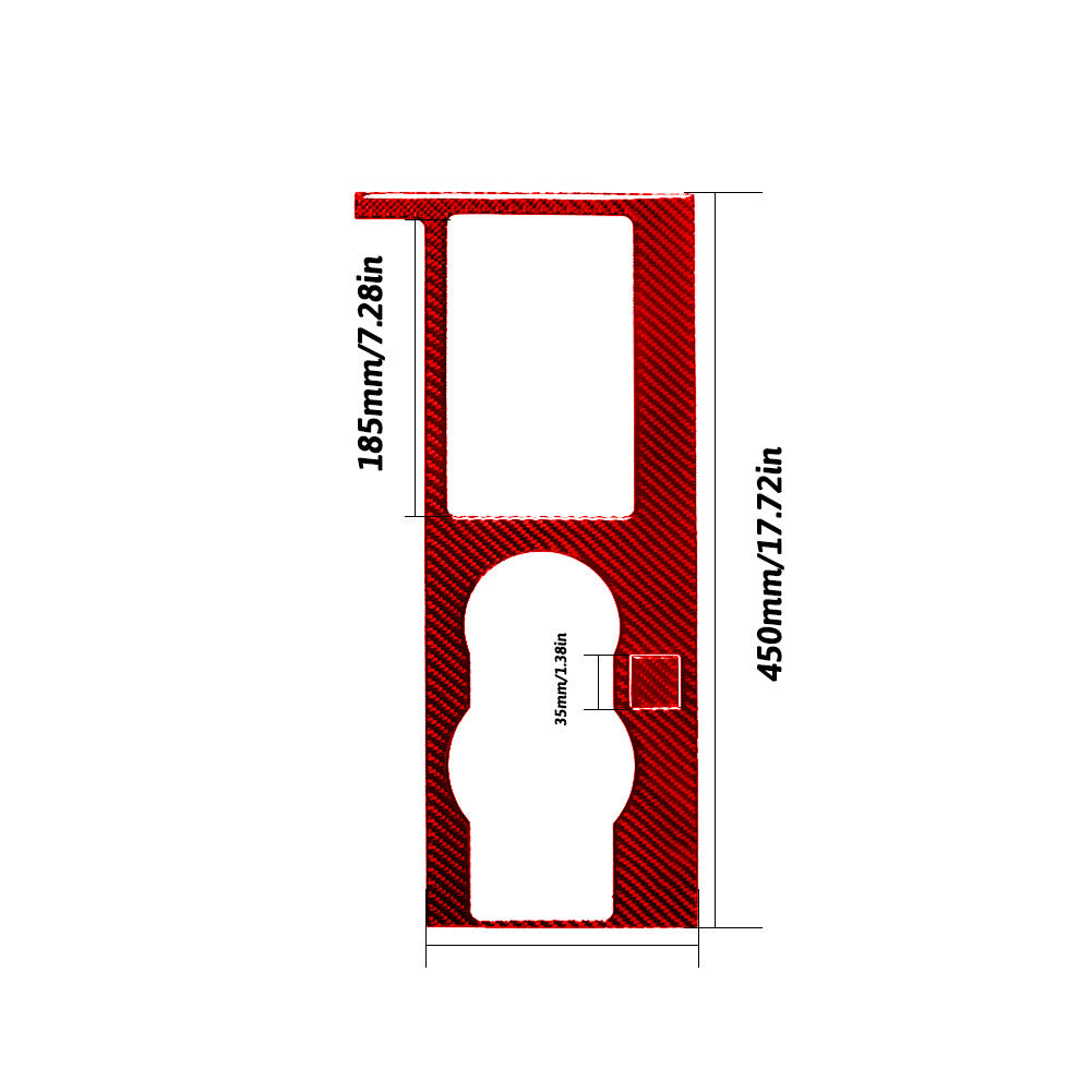 Red Carbon Fiber Fuel Tank Cap Sticker Cover Trim For 718 2016-2022 v