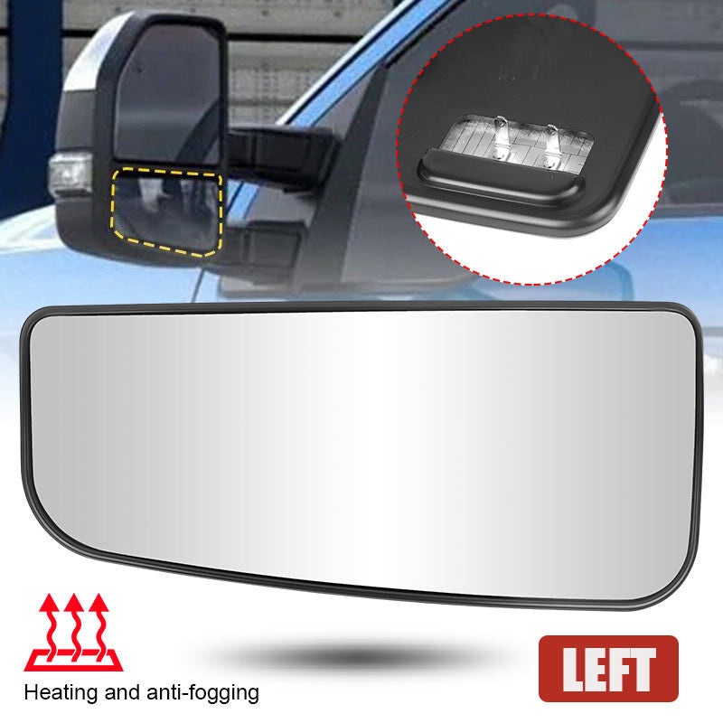 Driver Side Lower Mirror Glass W/Heated for Ford F150 F250 F350 F450 F550 15-22