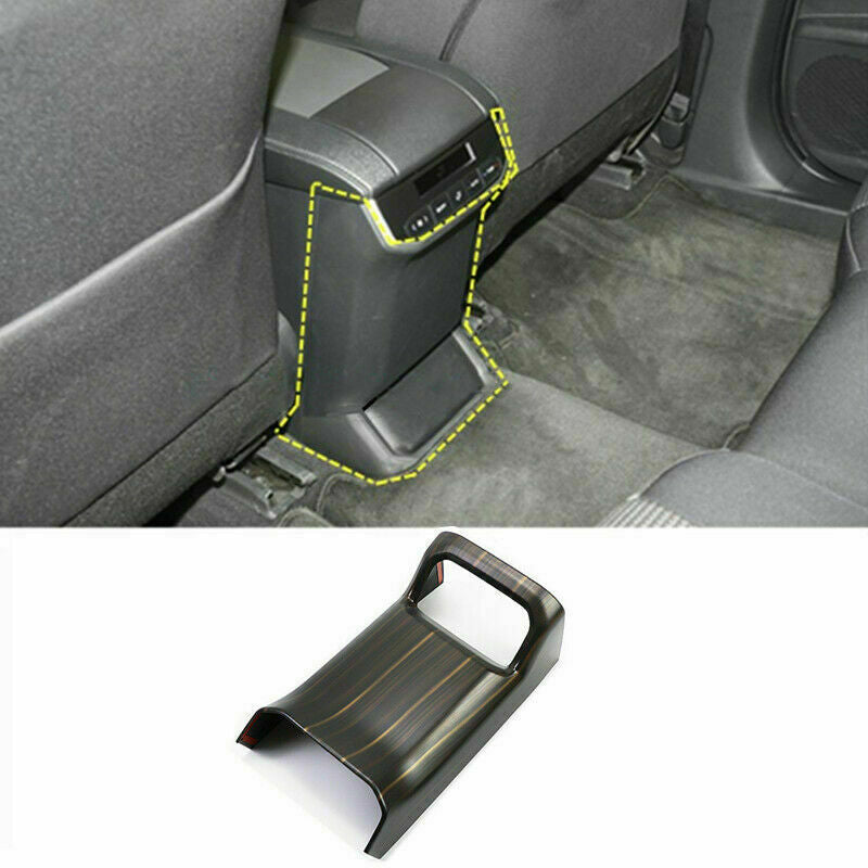 Wood Grain Rear Air Outlet Anti-Kick Panel Trim for Toyota Highlander 2020-2023