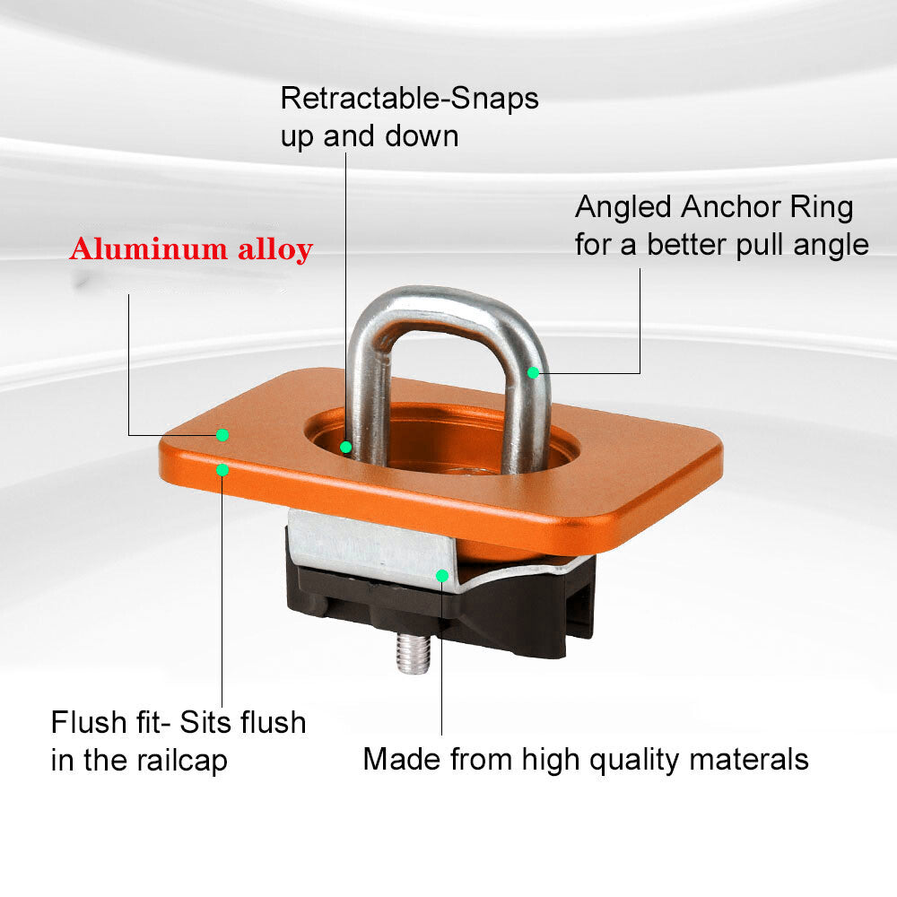 1 pair of telescopic anchor hooks for lifting truck beds, suitable for classic