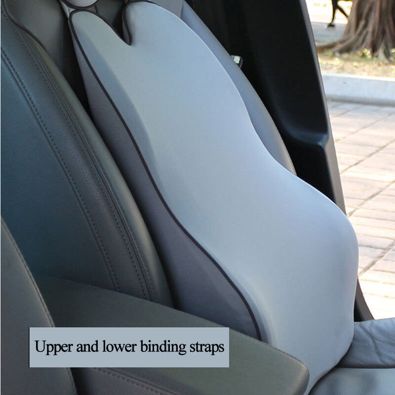 Car lumbar support cushion, memory foam, home/office support pillow - n