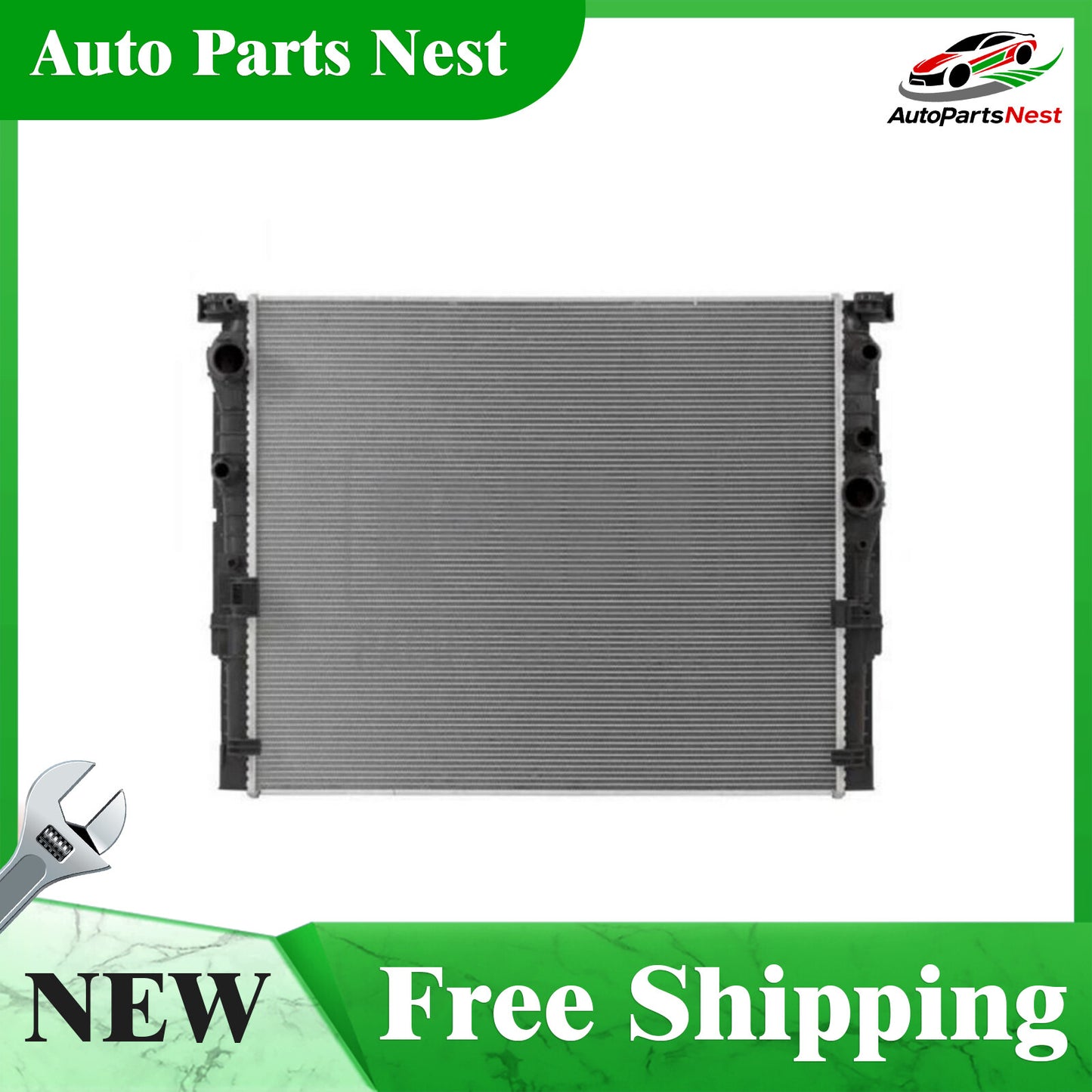 For 2017-2019 for BMW 740E, 2016 for BMW 750I, Plastic/Aluminum, Engine Coolant Radiator