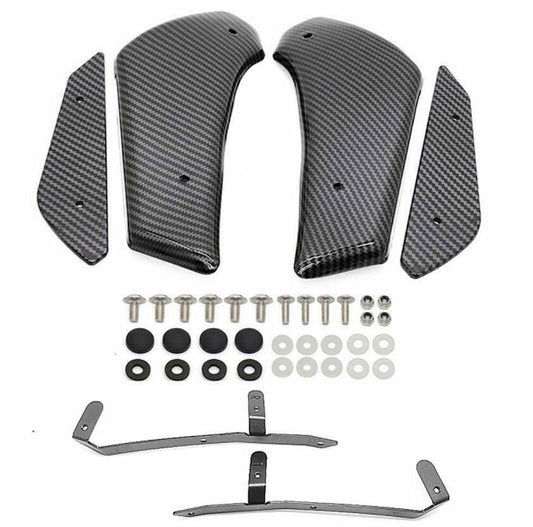 Carbon Fibre Side Spoiler Downforce Winglets Fairing for BMW S1000RR 2015-2018