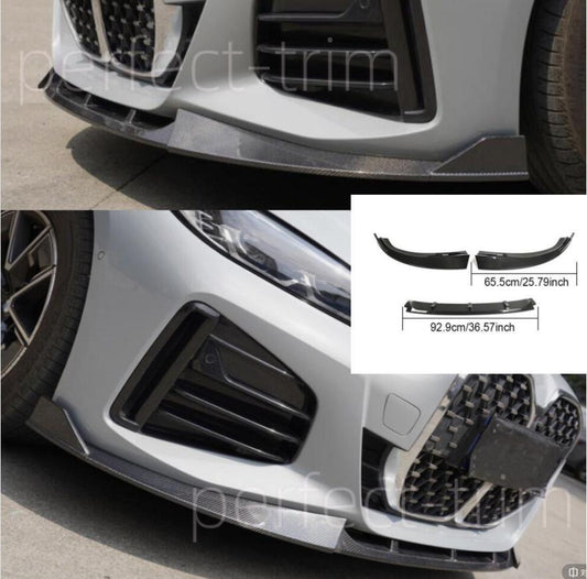 For 2022-2024 for BMW 4 Series G26 M440i Real Carbon Fiber Front Bumper Lip 4 Doors Q