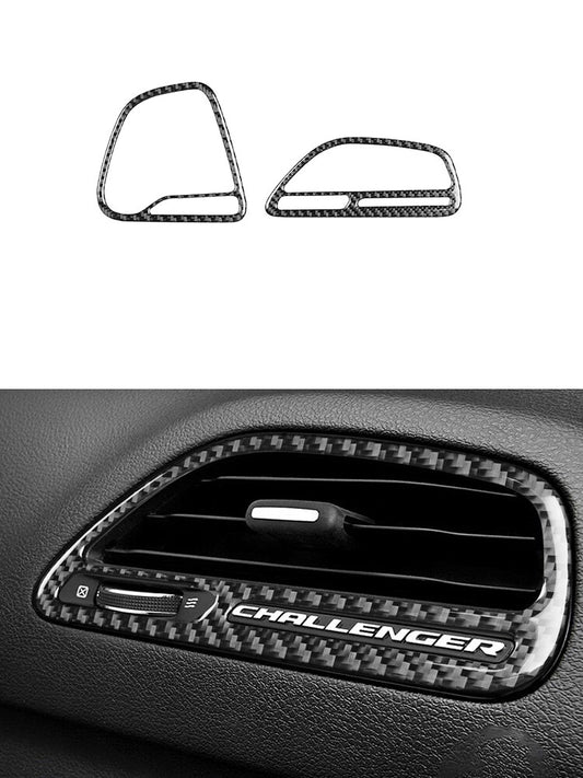 2pcs Carbon Fiber Door Lock Cover Trim for Land Rover Discovery Sport 2015-2019 v