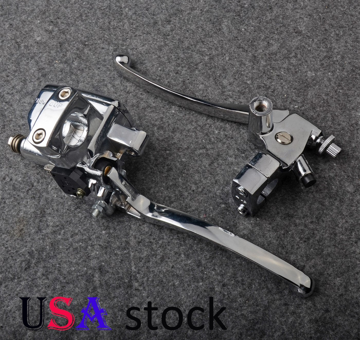 US Chrome Brake Master Cylinder Clutch Levers for Yamaha Roadstar 1600 Virago Q