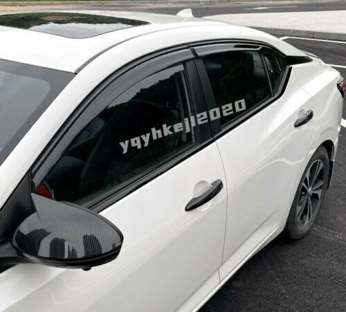 for Nissan Sentra 20-23 Black Window Visor Vent Sun Shade Rain Guard Door Visor