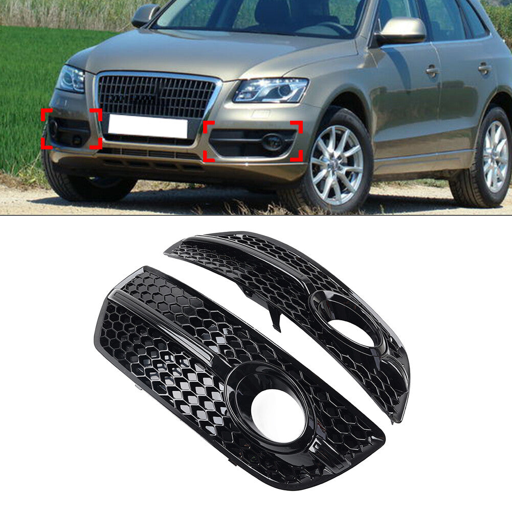 Fog Light Lamp Grille Cover for Audi Q5 Standard Bumper 2009-2012