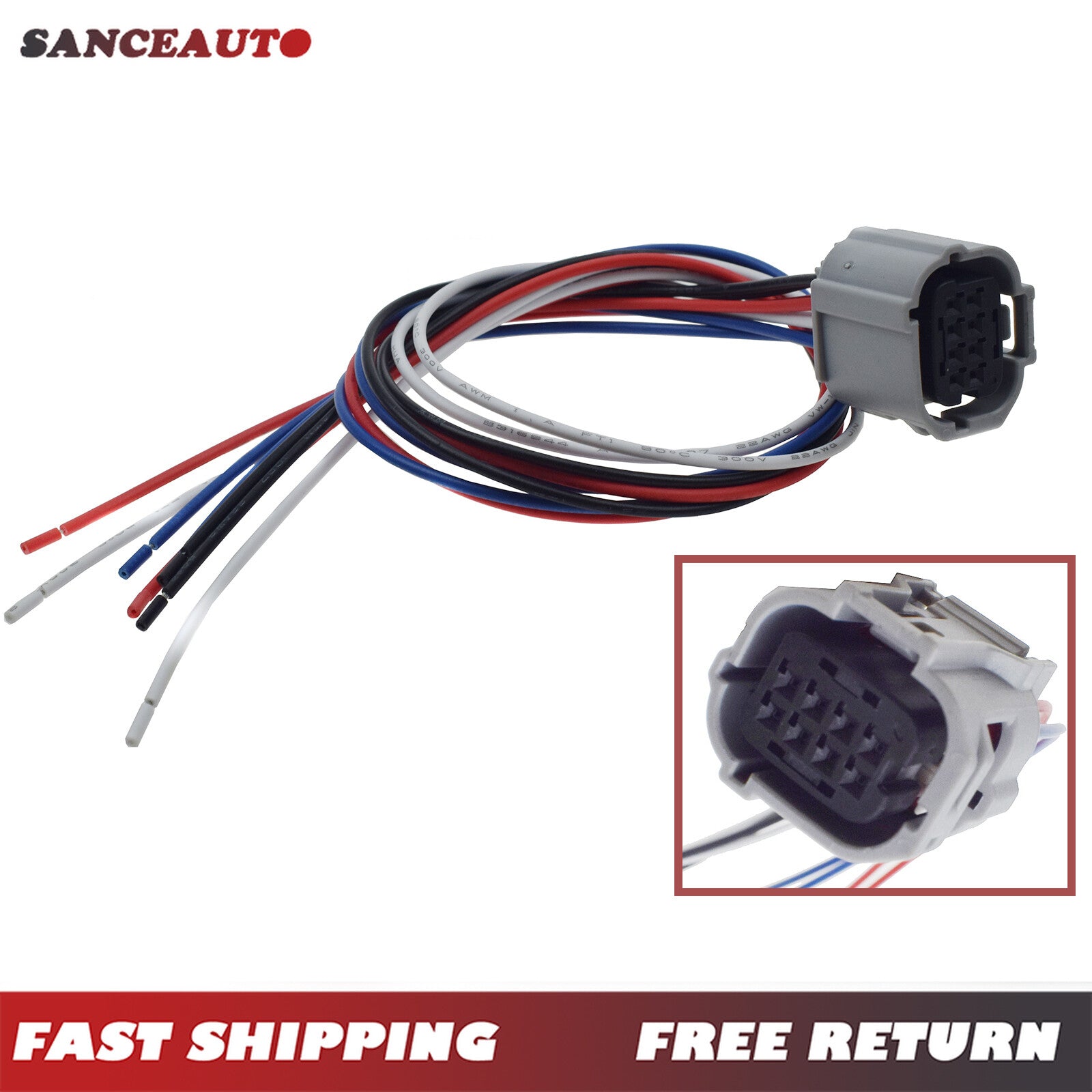 New front radar/sonar sensor connector plug tail 8-channel for 90980-1252- n
