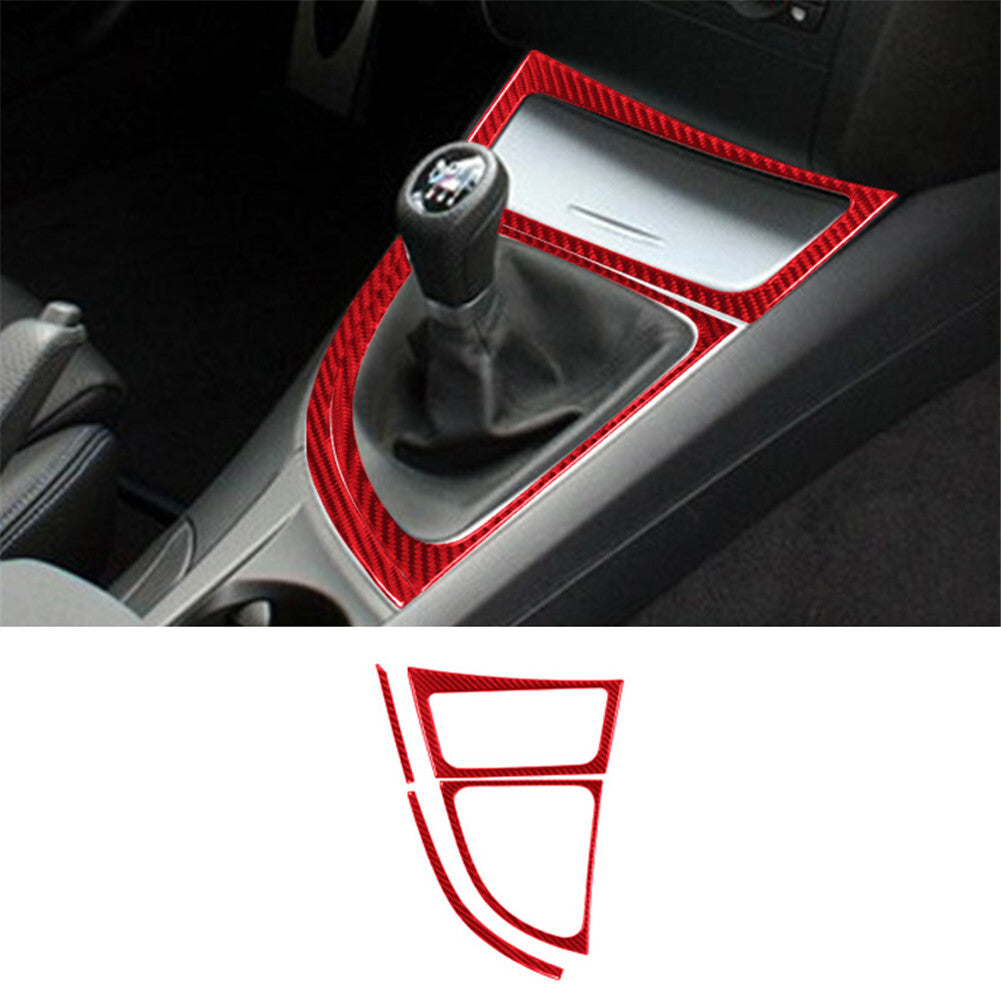 Red Carbon Fiber Speedometer Surround Trim for Jetta Sedan 2011-2014 v