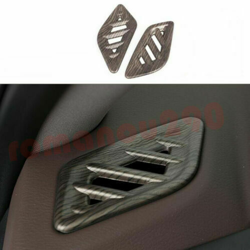 7P for Nissan Rogue 2021-2023 Wood Grain ABS Car Dashboard Air Outlet Cover Trim