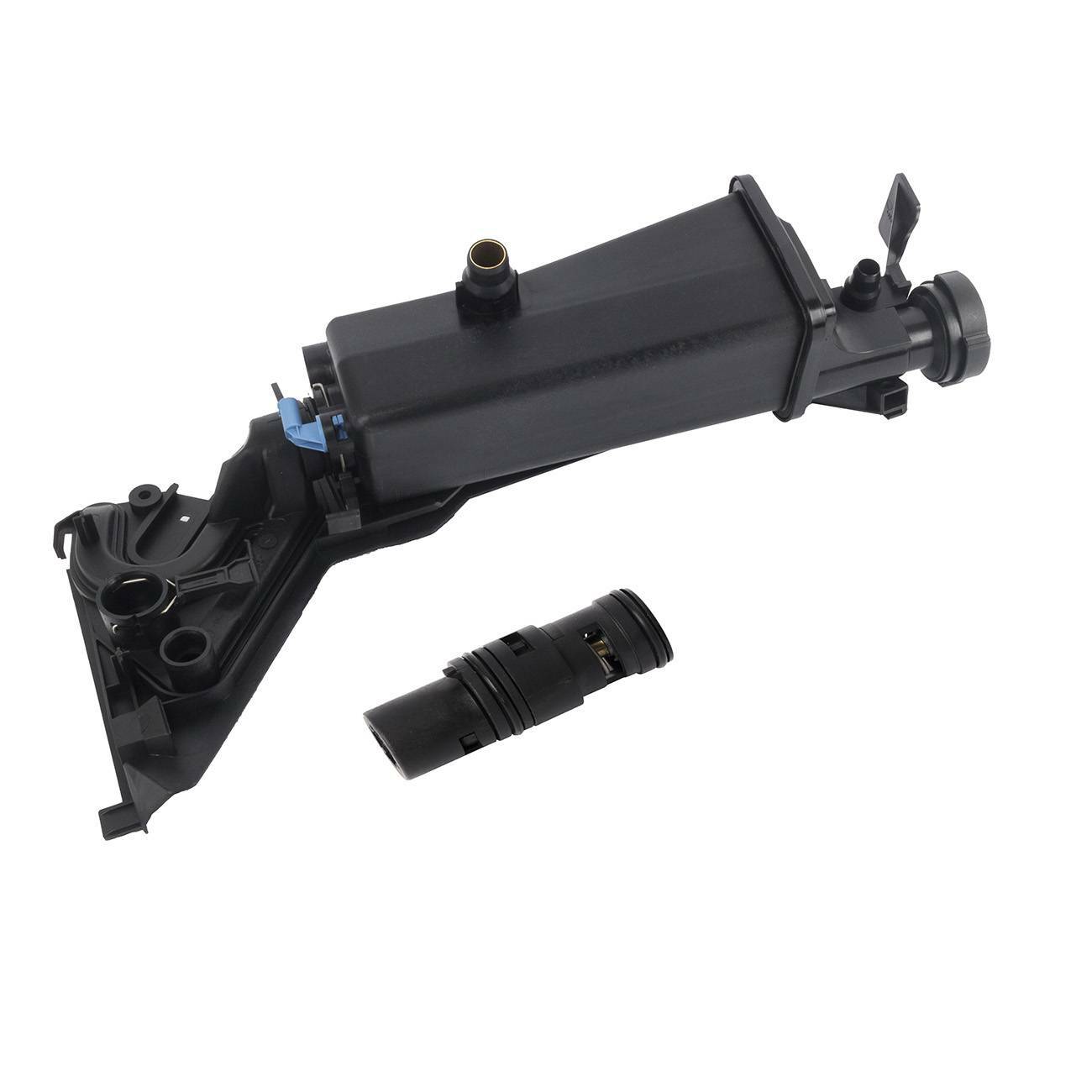 Coolant expansion tank + sensor + mounting plate bracket + thermostat for E46- v
