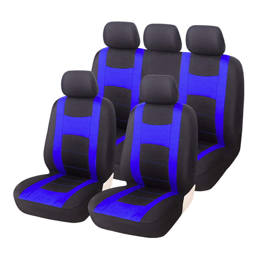 9Pcs Car for Seat Cover Full Set Cushion Interior Protector Accessories Polyester