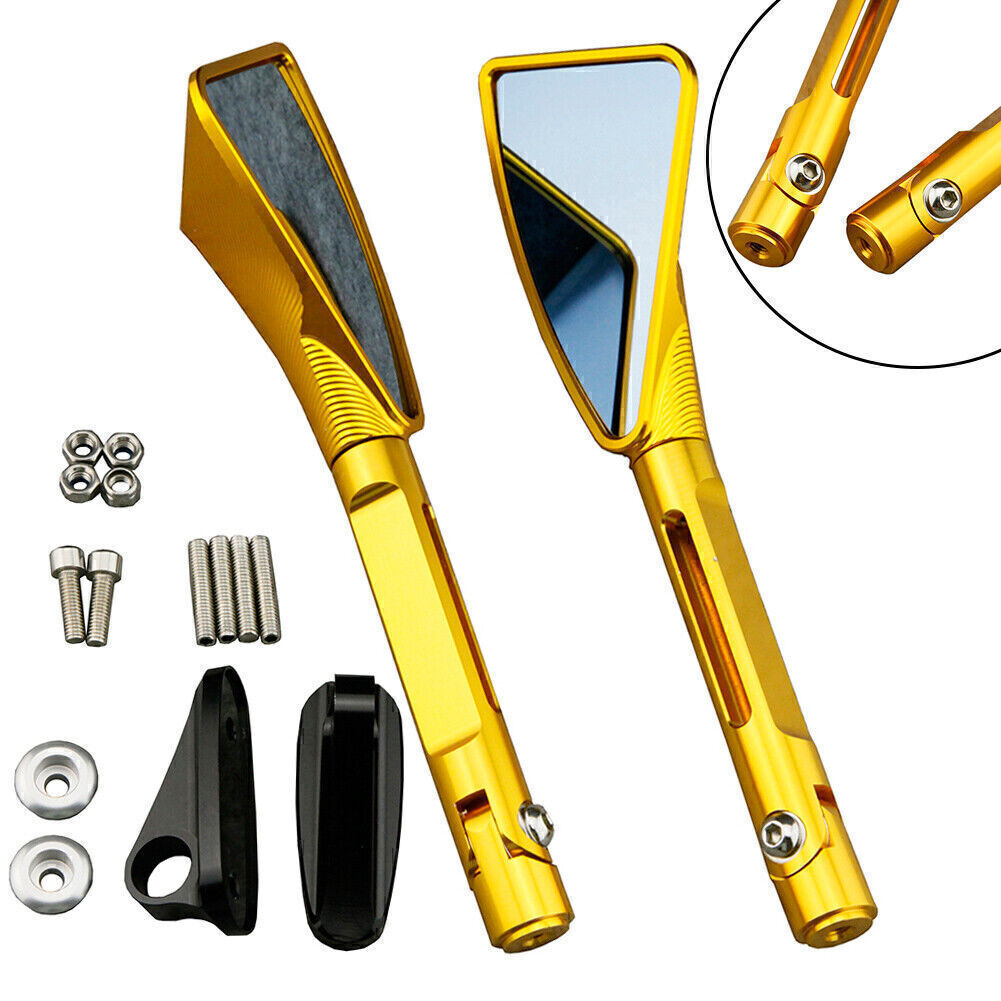 Motorcycle Rearview Side Mirrors Fit for Suzuki GSXR1000 05-11 & GSXR600 06-12 Gold