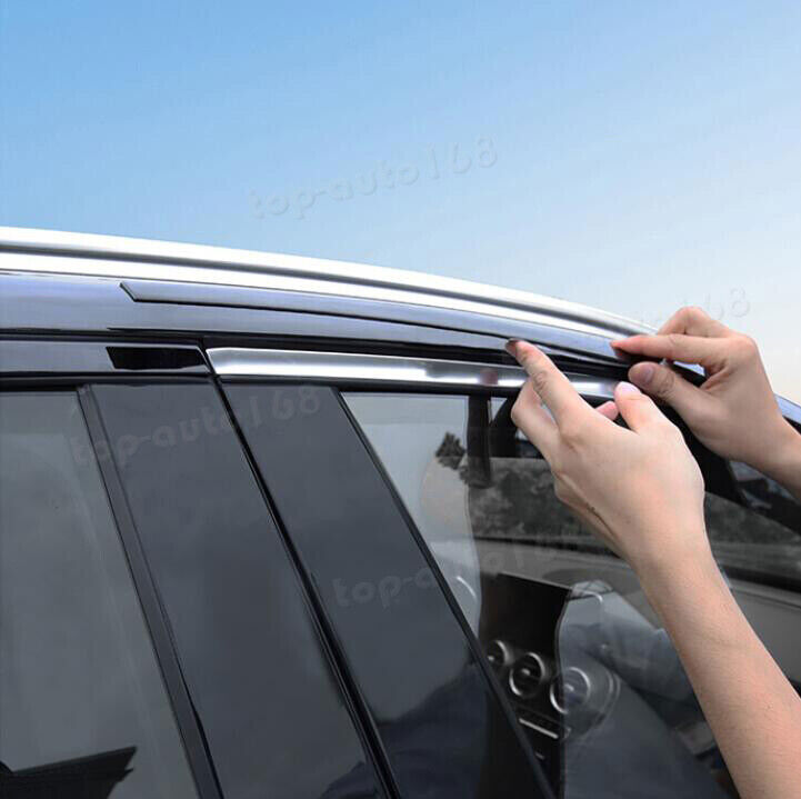 Bright Black Window Strip Cover Trims for Mercedes-Benz GLC-Class SUV 2016-2022