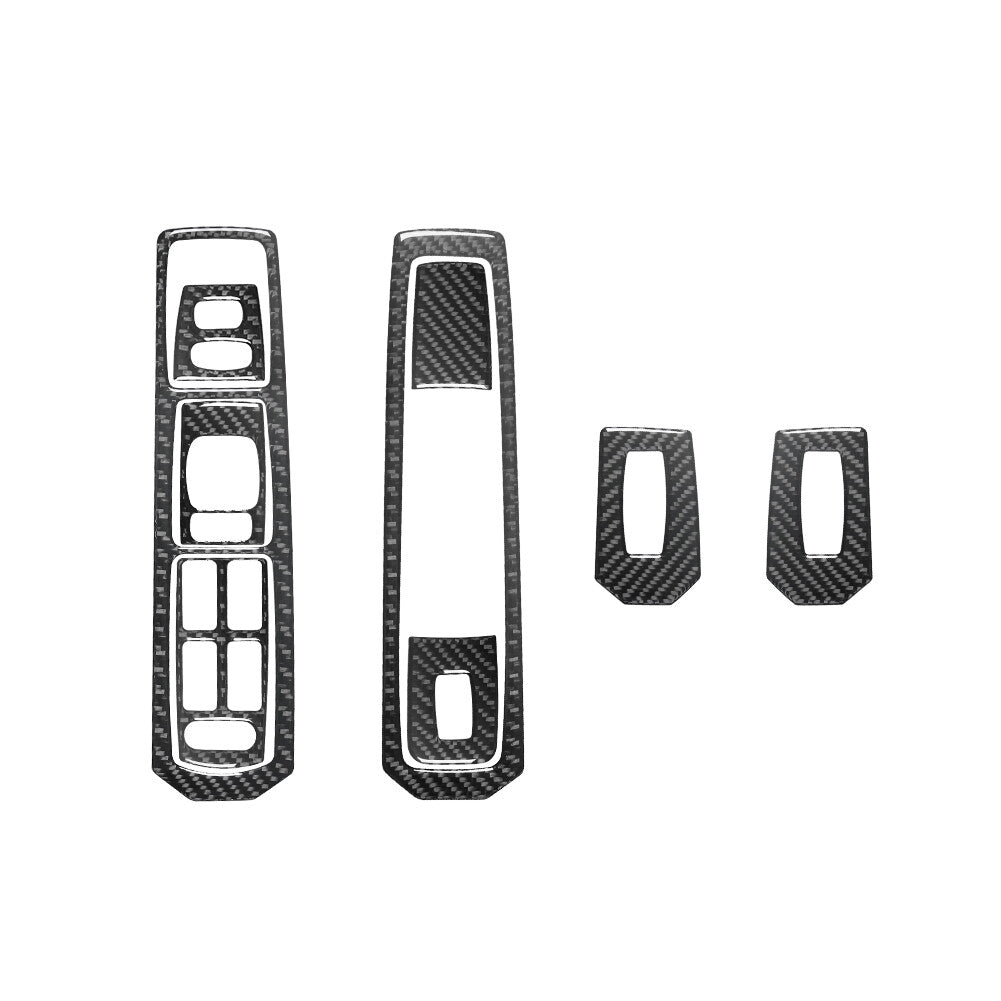 Carbon Fiber Headlight Eyebrow Scuff Cover Trim For 4Runner 2010-2020 v