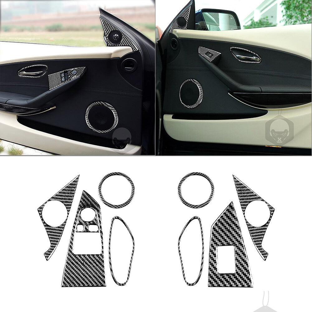 Red Carbon Fiber Center Air Vent Outlet Cover Trim for Volvo V60 2010-2017 v