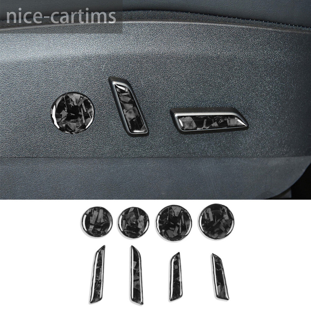 for Tesla Model 3 Y 2017+ for Seat Adjustment Switch Button Trim Forged Carbon Fiber
