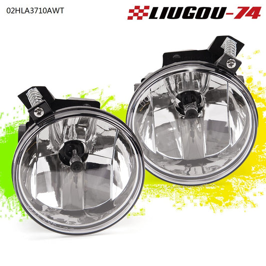 Suitable for 01-04 for Dodge Dakota/Durango transparent lens bumper driving fog light set - v