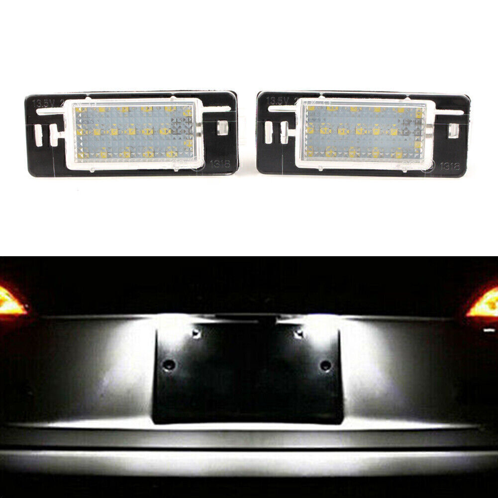 2Pcs for Opel Vectra C Estate 02-08 LED License Number Plate Light Error Free