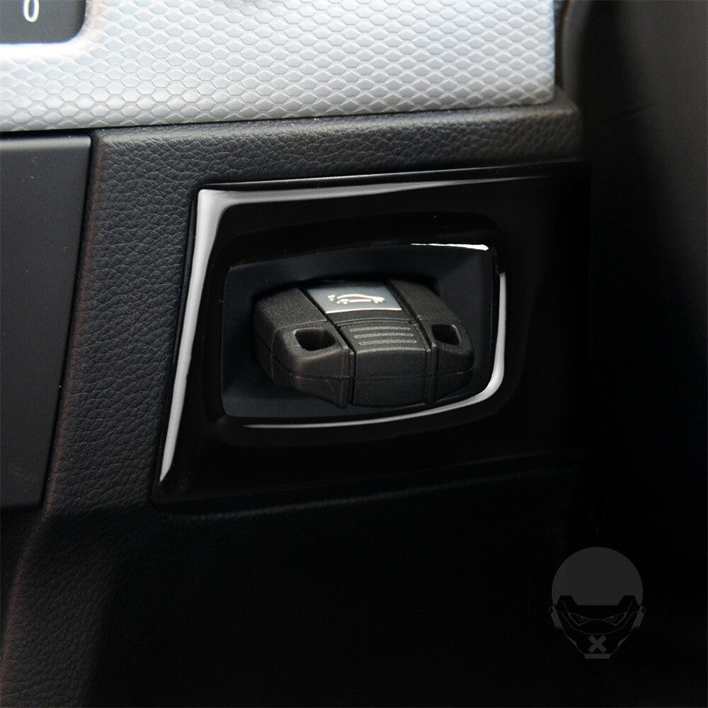 Black Car Key Hole Ignition Switch Button Trim for BMW 3 Series E90/92 05-12 RHD