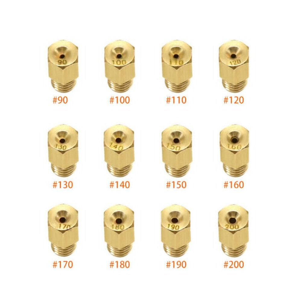 For VM/TM Carb 90 - 200 Jets Motorcycle Carburetor Main Jet 12Pcs