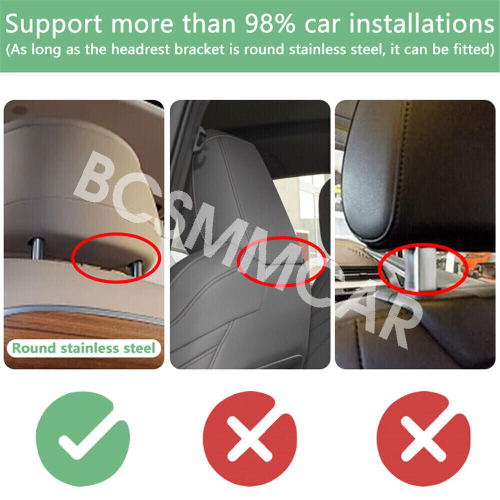 2x 11.6Inc Car Headrest Player Rear Auto Monitor Video USB WIFI BT Androind 11