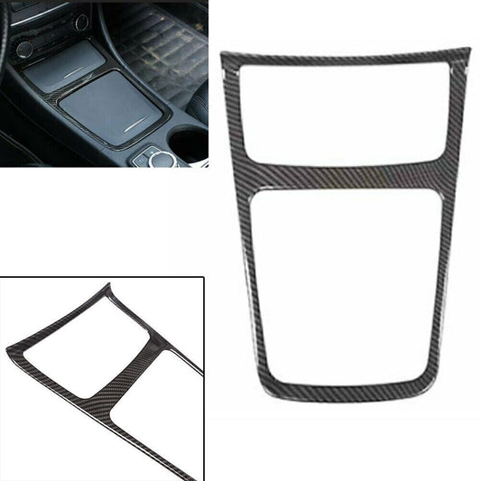 LHD Carbon Center Console Panel Trim Fit for Mercedes Benz A GLA CLA Class 2013-2017 Q