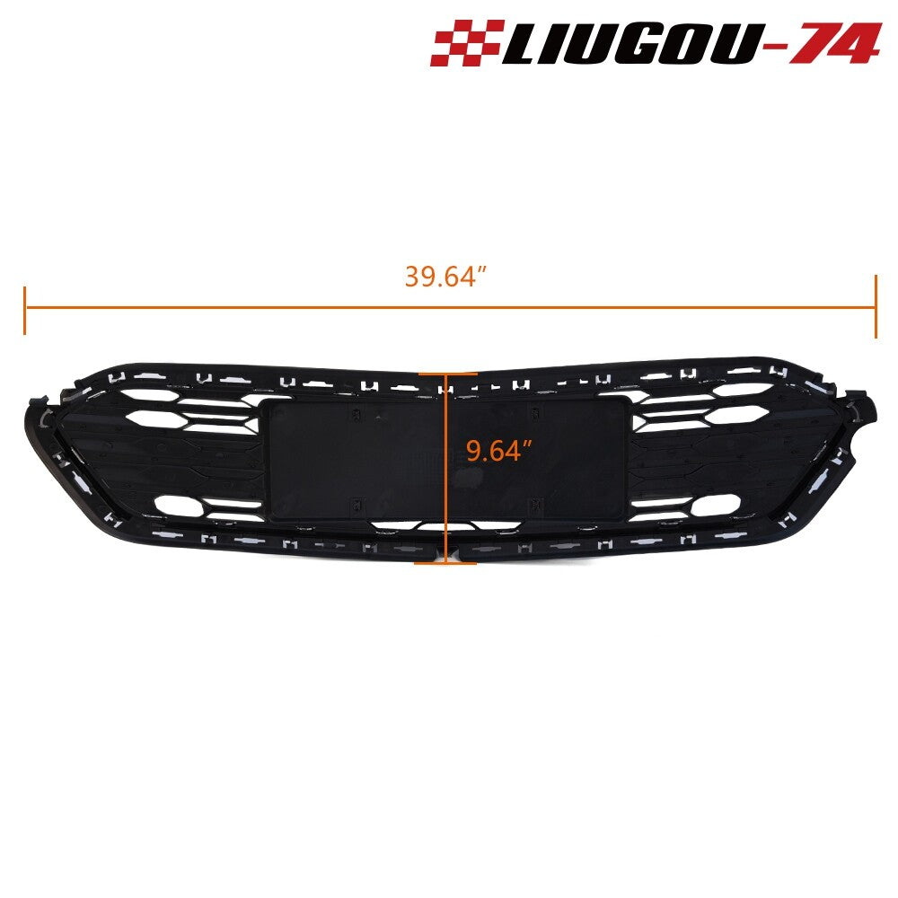 Fits for Cruze 2016 - 2018 Black ABS Front Bumper Lower Cover Grille - v