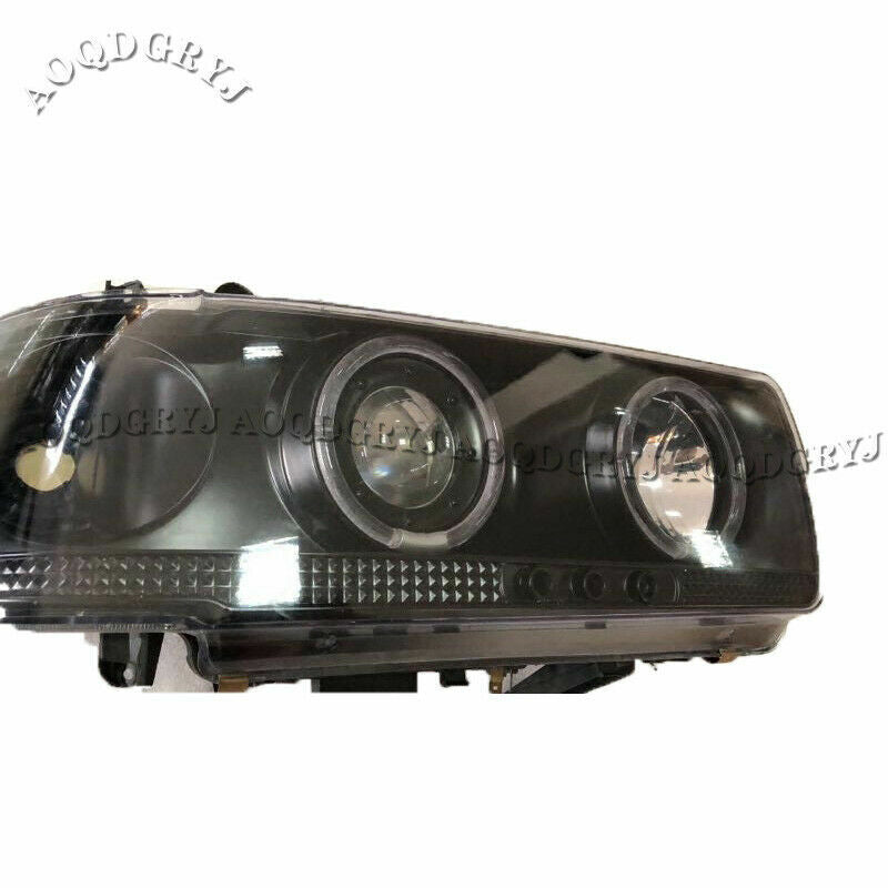 for TOYOTA for Land cruiser LC/FJ80 91-97 Smoke Black Angel eyes One-piece Headlight